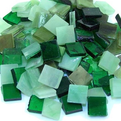 Tiffany lasimosaiikki, Green Mix, 200 g
