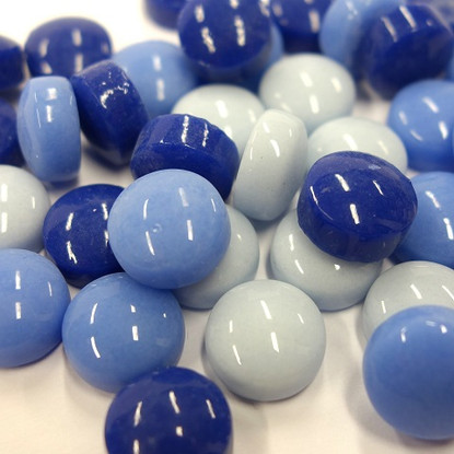 Minipärlor, Blue Mix, 50g
