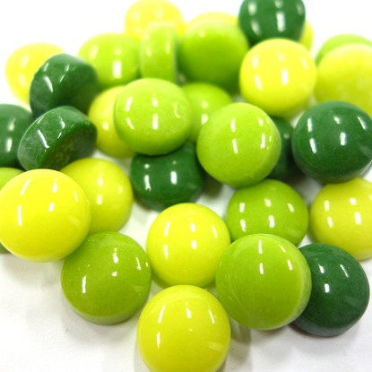 Minipärlor, Green Mix, 200g