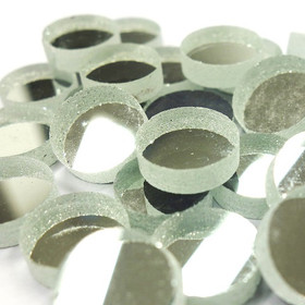 Mirror Mosaic, Silver, round, 12 mm, 500g