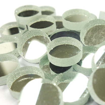 Peilimosaiikki, Hopea, pyöreä, 12 mm, 500 g