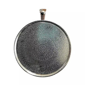 Riipuspohja, 40 mm, pyöreä, väri hopea