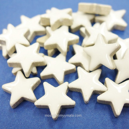 Ceramic Stars, White, 20g
