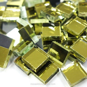 Mirror Mosaic, Gold, 1x1cm, 500g