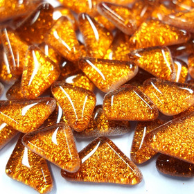 Soft Glas Glitter, Bränd Orange 500g