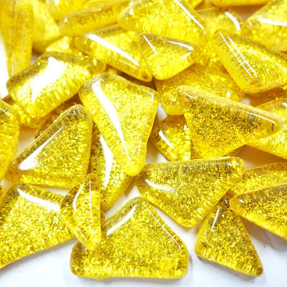 Soft Glas Glitter, Guld 100g