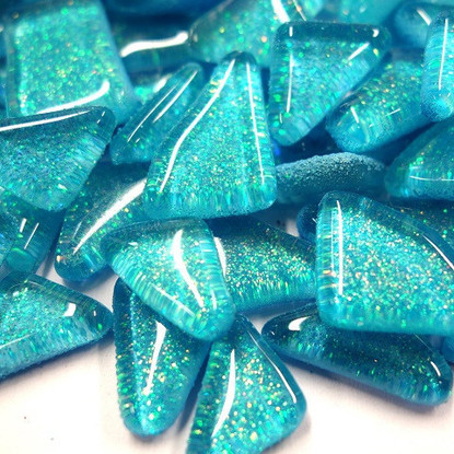 Soft Glass Glitter Turquoise 100 g
