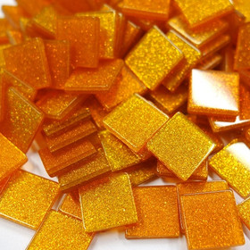 Akryylimosaiikki, Glitter Orange, 205 kpl / 50g