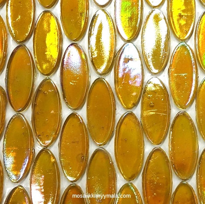 Ellips, Mustard, 5 st, transparent