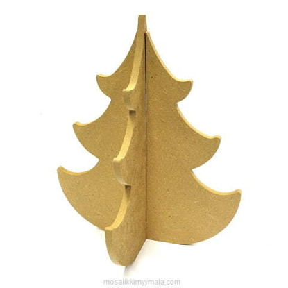 Julgran, 18cm, MDF