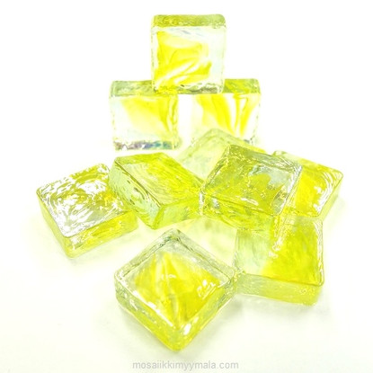 Form Glas, Fyrkant, Citron, 20 st