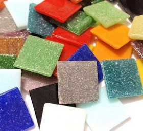 Joy Glass, Harlequin Mix, 2x2 cm, 1 kg