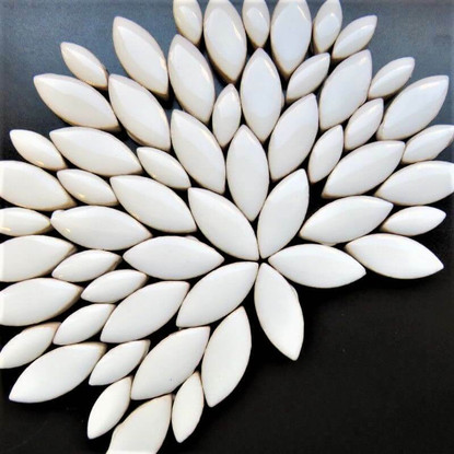 Keramiska löv, White, 50g
