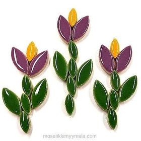 Ceramic leaves, Pretty Purple, 50g