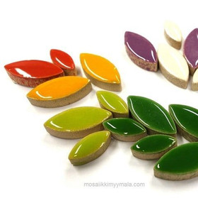 Ceramic leaves, Kiwi, 50g
