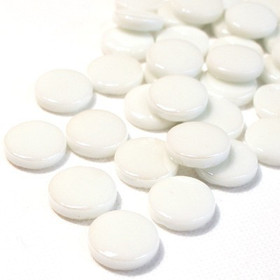 Penny-pärlor, Vit, 50g