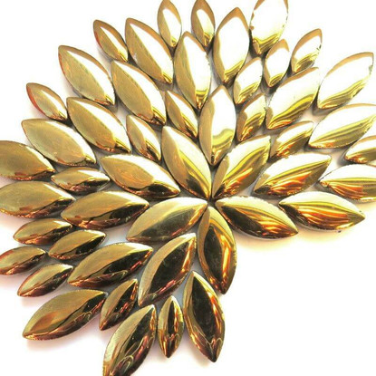 Keramiska löv, Gold, 50g