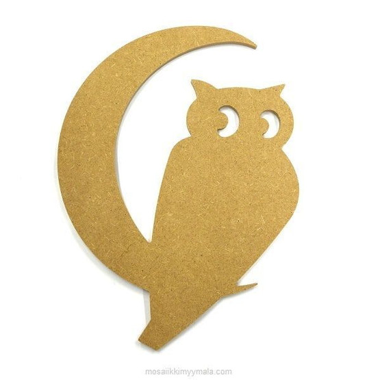 Owl, 30 cm, MDF