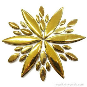 Ceramic ellipse, Silver, 4 pcs