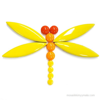 Keraaminen ellipsi, Citrus Yellow, 4 palaa