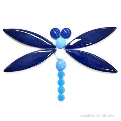 Keraaminen ellipsi, Indigo, 4 palaa