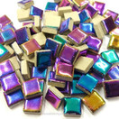 Mini glaserad keramik, Rainbow, 81 st