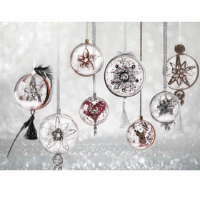 Muovipallo, kaksi osaa, 12 cm, kirkas