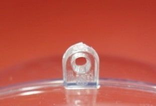Plastkula, 2 delad, 12 cm, transparent