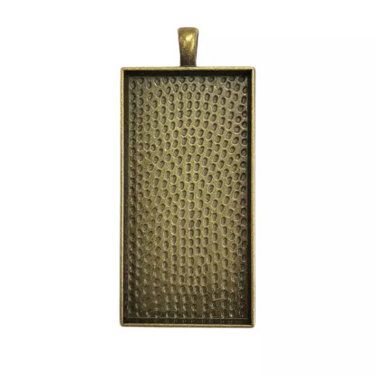 Riipuspohja, iso suorakaide, väri pronssi