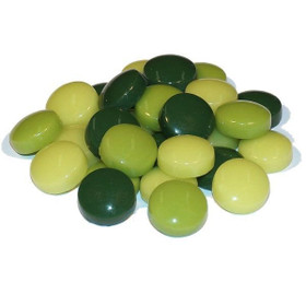 Fantasy Glass, Round 12mm, Green Mix, 1kg