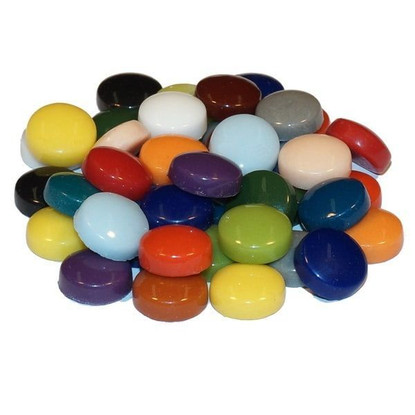 Fantasy Glass, Round 12mm, Multicolour Mix, 1kg