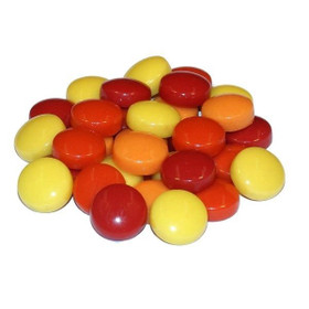 Fantasy Glass, Round 12mm, Red Mix, 200g