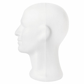 Styrofoam head, masculine, 30,5 cm 
