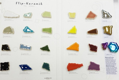 Sample board, Mosaikstein, Flip ceramics