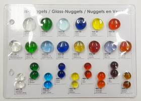 Sample board, Mosaikstein, Glass Nuggets