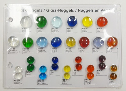 Färgkarta, Mosaikstein, Glasklimpar (nuggets)