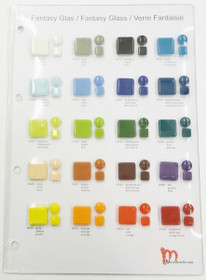 Sample board, Mosaikstein, Fantasy Glass