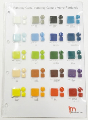 Sample board, Mosaikstein, Fantasy Glass