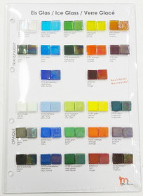 Sample board, Mosaikstein, Ice Glass