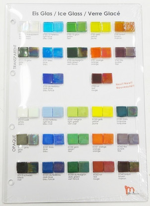 Sample board, Mosaikstein, Ice Glass