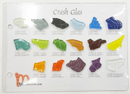 Färgkarta, Mosaikstein, Crash Glas