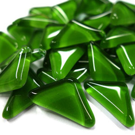 Soft Glass, Green Triangle 500 g
