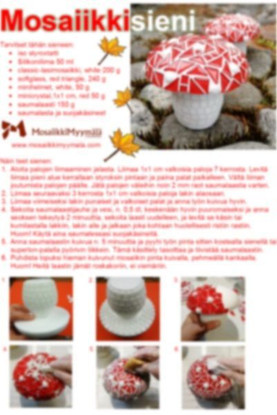 Mosaic mushroom, instruction