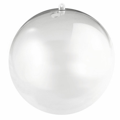 Muovipallo, kirkas 14 cm, reiällinen