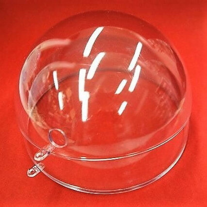 Muovipallo, kirkas 14 cm, reiällinen
