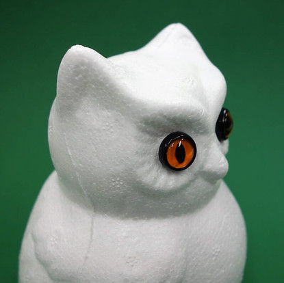 Owl Eyes, 2 pcs, 12mm, Plastic Material