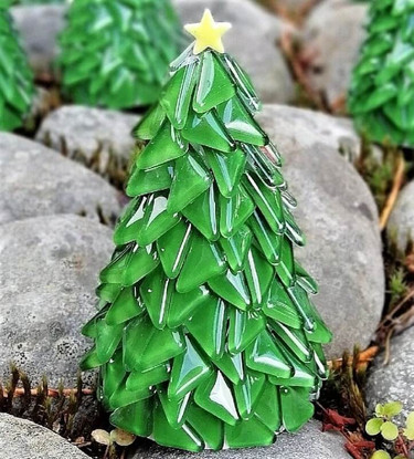 Christmas Tree, Green, DIY, 14cm
