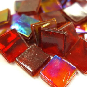 Ice Glass, transparent, Red 200 g