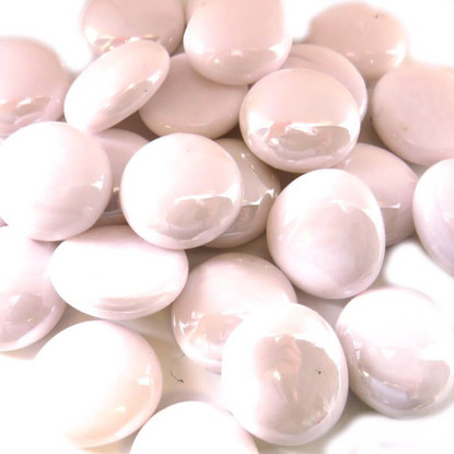Lasihelmet, Pastel Pink Opalescent, 500 g