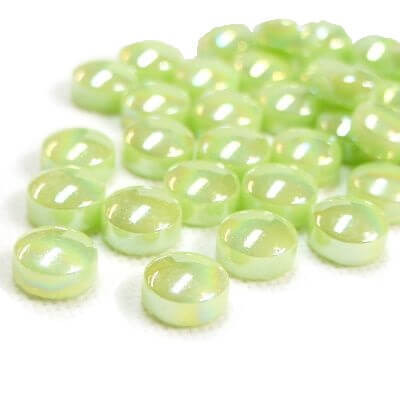 Mini Gems, Pearlised, Soft Green, 200g